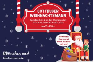 Der Weihnachtsmann kommt zu Besuch