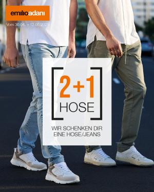 2+1 auf alle Hosen bei emilio adani