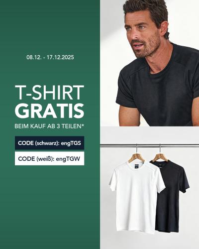 Basic T-Shirt Geschenkt &amp; 20% auf Festtags-Favoriten-bei Engbers