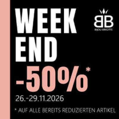 Black Weekend bei Bijou Brigitte – 50 % Rabatt auf SALE-Artikel!