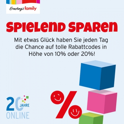 Spielend sparen bei Ernsting&#039;s family!