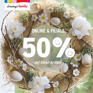 Ernsting's family: 50 % auf Oster-Artikel