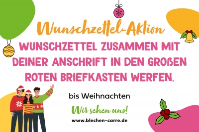Wunschzettel Aktion.